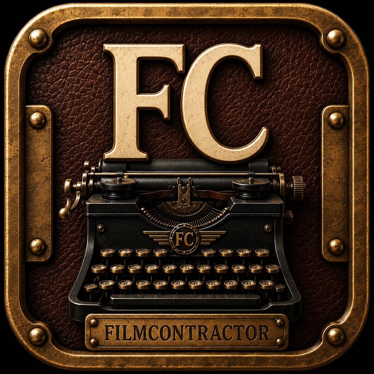 FilmContractor typewriter emblem